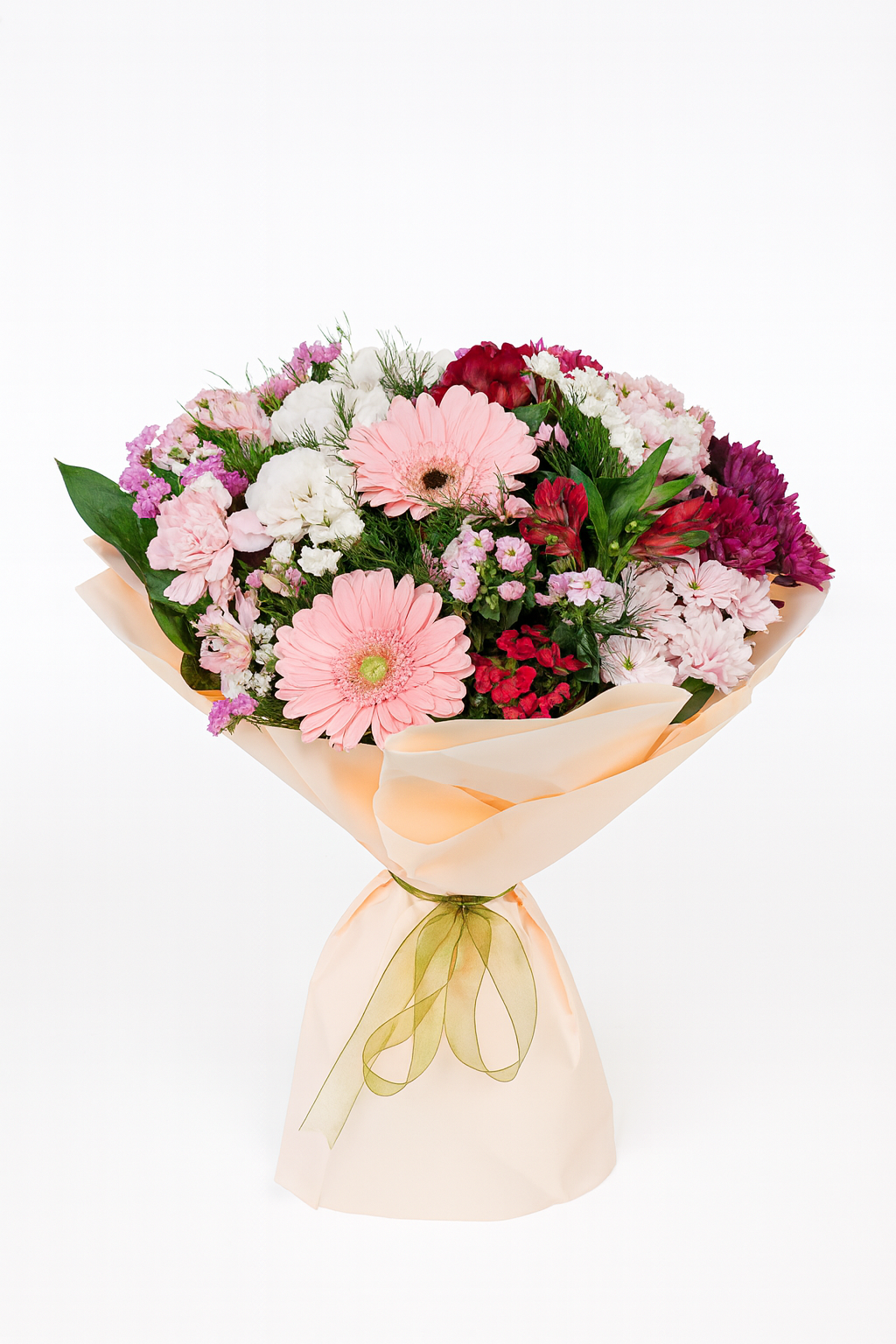 pembe-gerbera-ve-karisik-buket | Antalya Çiçek Siparişi